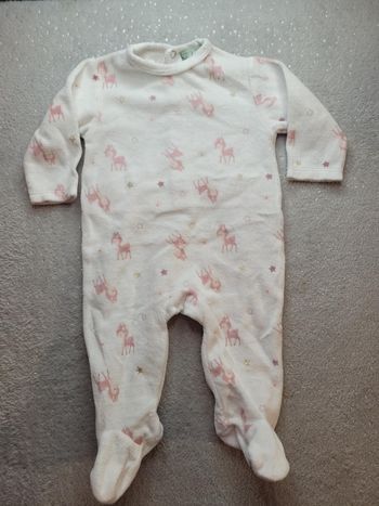 Pyjama velours 3 mois  fille