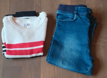 Ensemble pull + jean