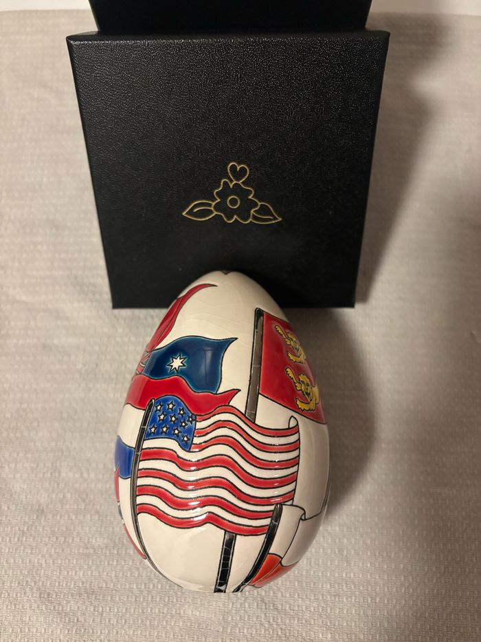 Émaux de Longwy D-Day œuf taille 2 NEUF