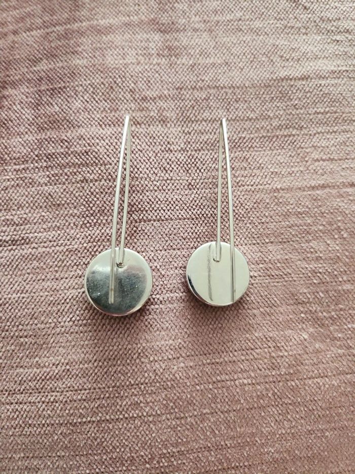 Boucles d'oreilles argentées - photo numéro 4