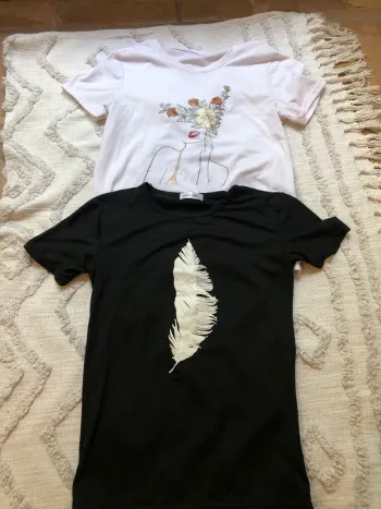Lot de 2 T-shirt taille unique