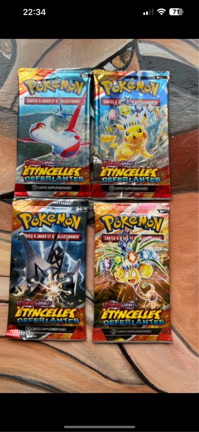 Art set Pokémon booster étincelle déferlante ev8