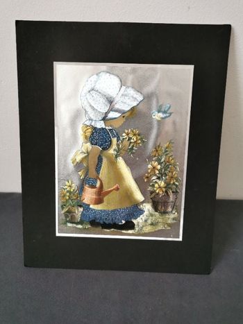 Déco enfant motif petite fille Vintage