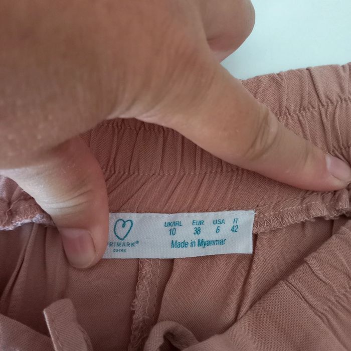 Pantalon à jambes larges rose poudré - photo numéro 4