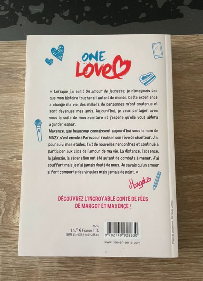 « One Love » Livre de Margot Malmaison Ma2x - photo numéro 2