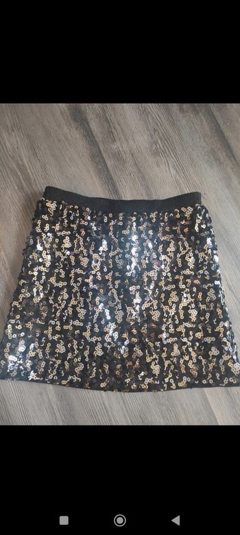 Jupe 4 ans avec sequins idéale pour fêtes de fin d'année ou Noël
