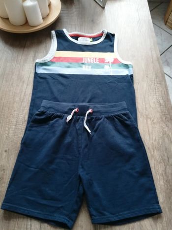 Ensemble short débardeur garçon