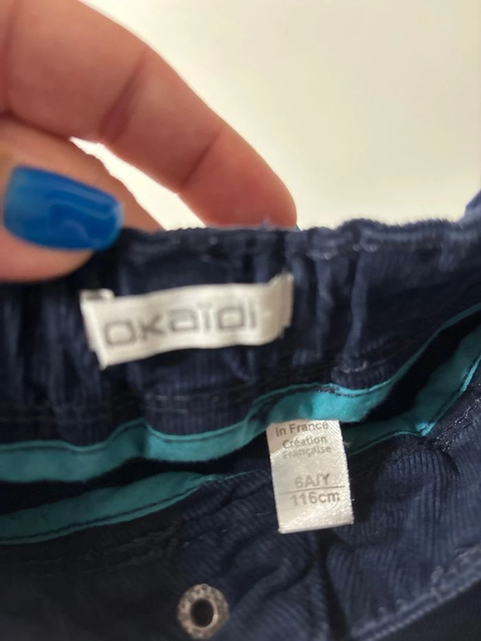 Jupe velours bleue marine - photo numéro 2