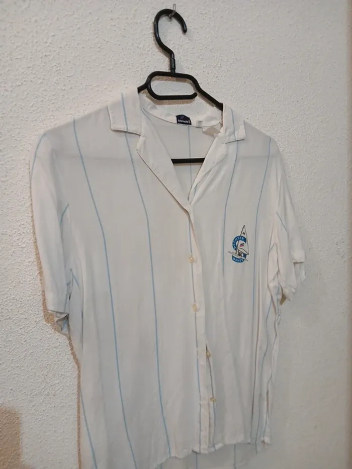 Chemise blanche a rayures " Daniel hechter " taille 40 - photo numéro 2