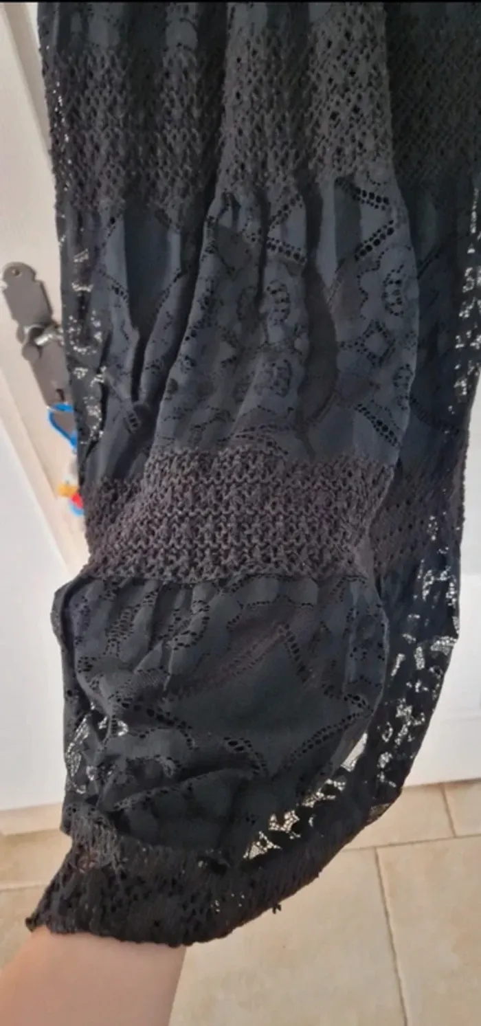 Robe bohème dentelle noir - photo numéro 8