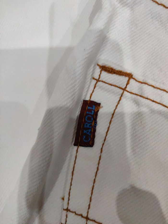 Jean Caroll blanc vintage taille haute T40 - photo numéro 8