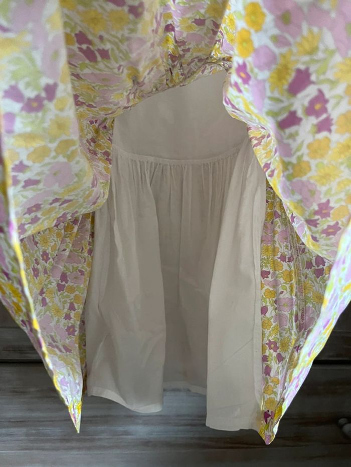 Robe liberty détails festonné sur les manches 6ans - photo numéro 5