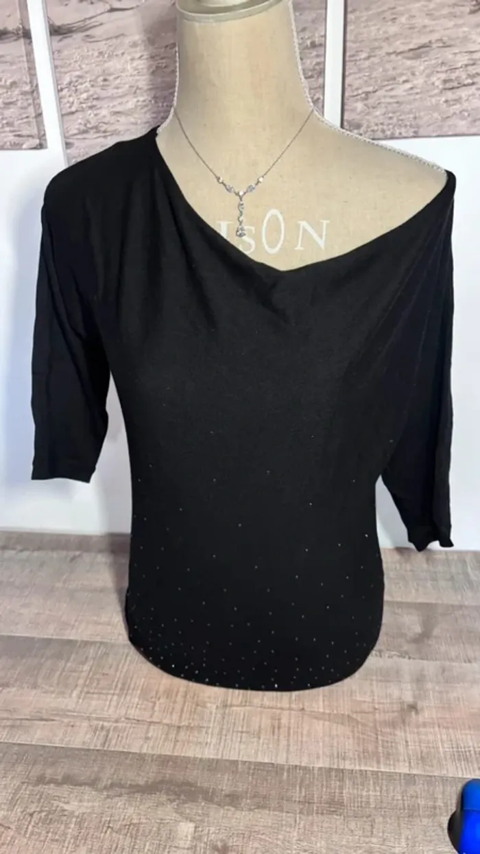💕 blouse manche 3/4 taille 34 XS 36 s #123 #undeuxtrois #un1deux2trois3 - photo numéro 11