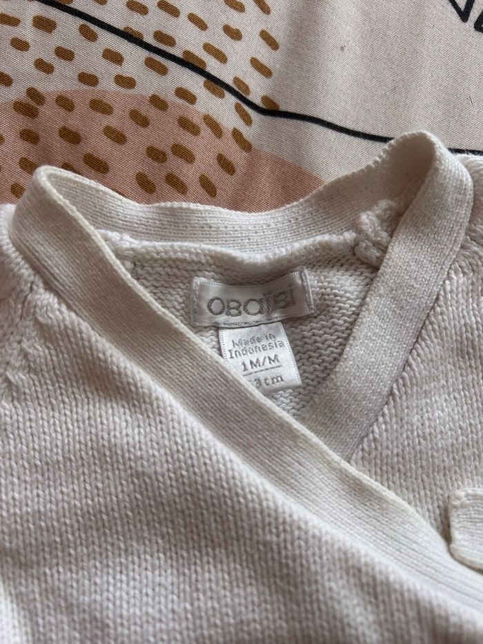 Brassière blanche avec noeud Obaïbi taille - photo numéro 4