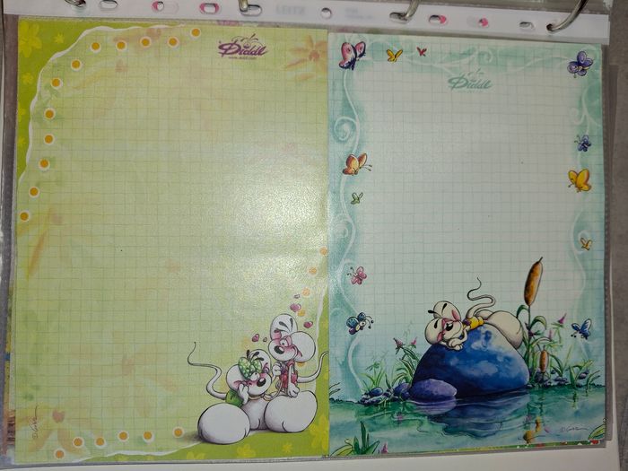 Lot 200 feuilles diddl ancienne generation papier lettre - photo numéro 4