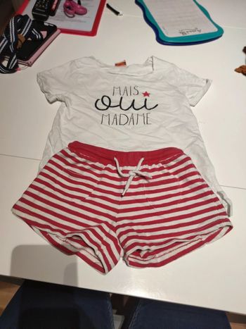 Pyjama tao mais oui Madame 6 ans