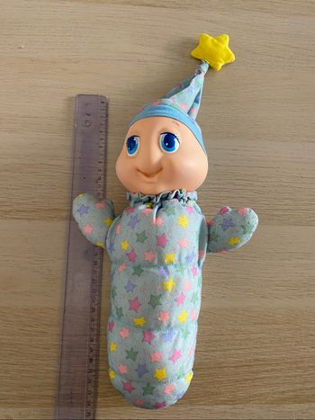 Peluche doudou playskool luciole 1990 gloworm