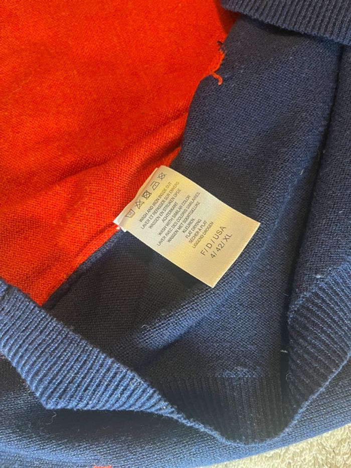 Pull Bleu à Pois Rouges Julie Guerlande – Taille XL 💙🔴 - photo numéro 4