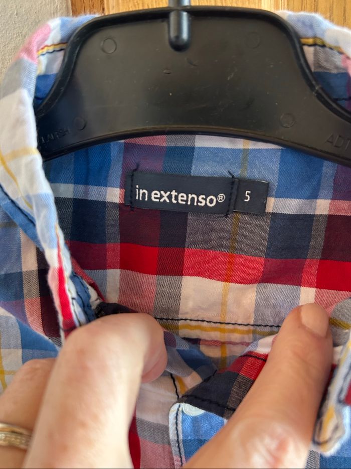Chemise manches longues à carreaux garçon - 5 ans - photo numéro 2