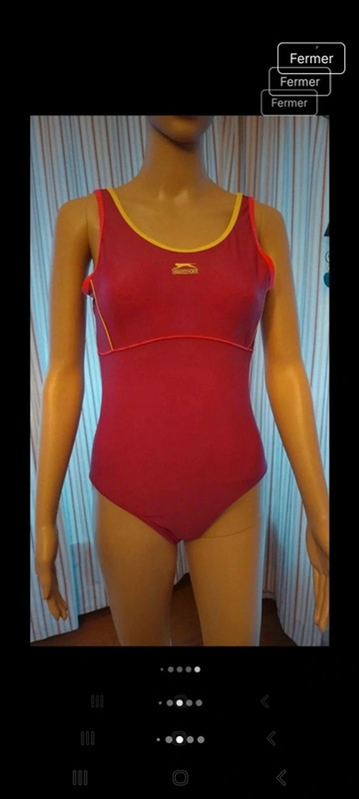 Maillot de bain Slazenger taille 12 fr 40 fuchsia - photo numéro 11