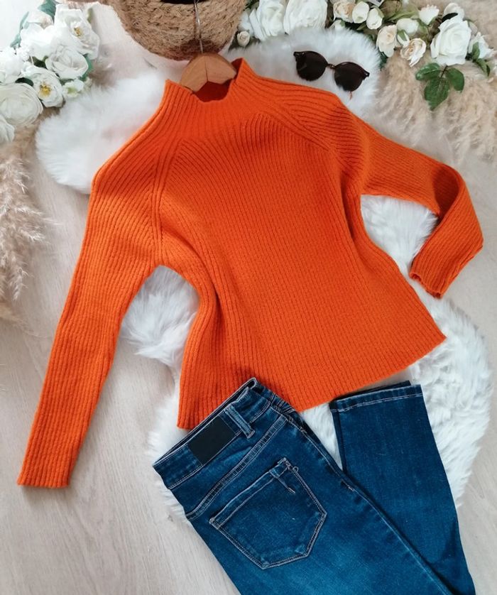Pull orange taille S