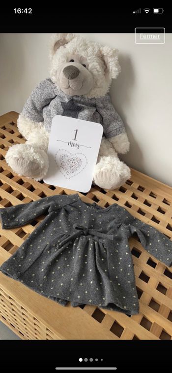 Robe grise vertbaudet