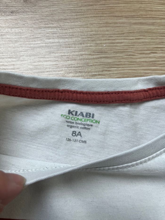 T-shirt Kiabi beige et bordeaux break the rules - photo numéro 2