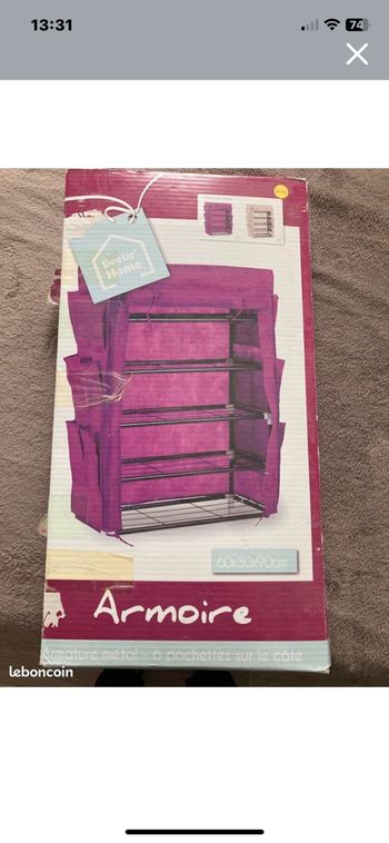 Armoire armature métal