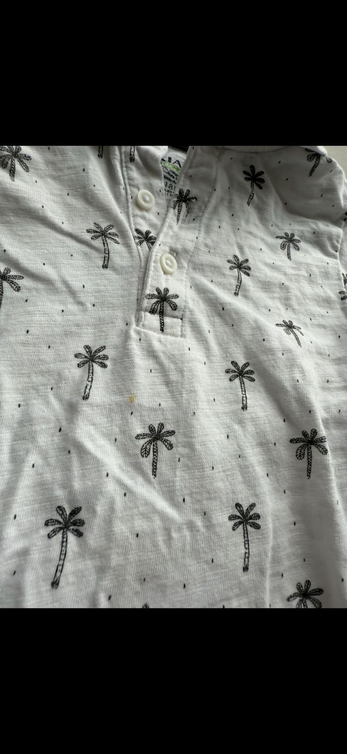 Polo manches courtes Palmier 18 mois - photo numéro 4