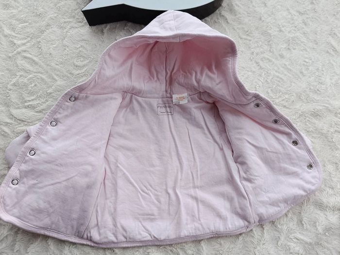 Manteau gilet veste avec capuche Fille 1/3 mois P'tit bisou - photo numéro 11
