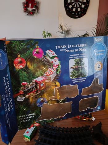 Train électrique pour sapin de Noël