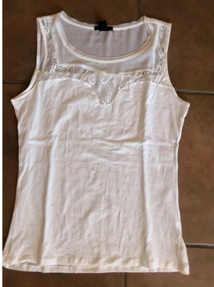 Débardeur  fantaisie  H&M  (L) état  neuf