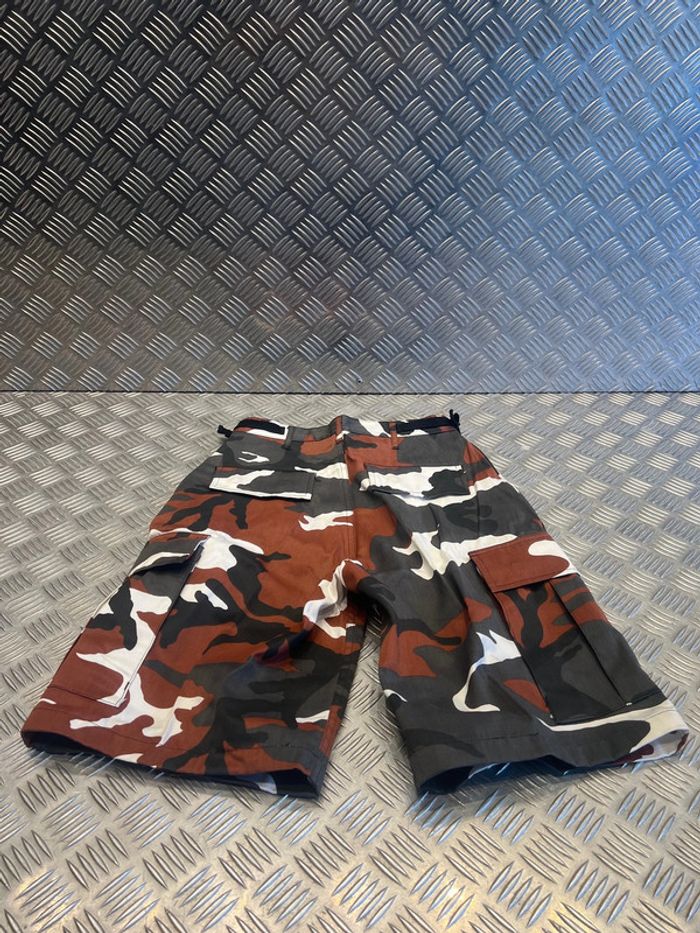 short bermuda mil-tec camo rouge neuf taille enfant 152 l 12ans - photo numéro 3