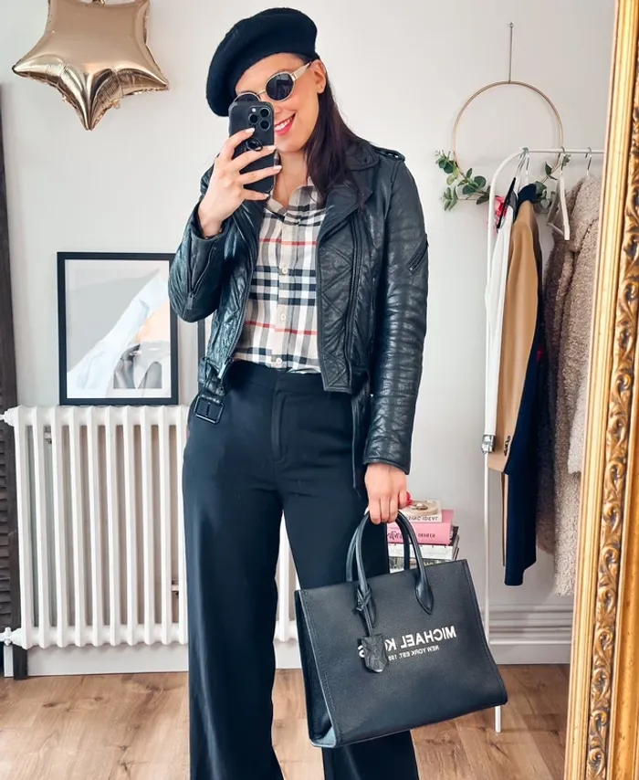 Perfecto cuir The Kooples noir taille 34 - photo numéro 10