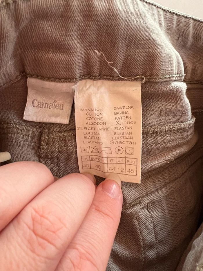 Pantacourt camaïeu taille 40 - photo numéro 5