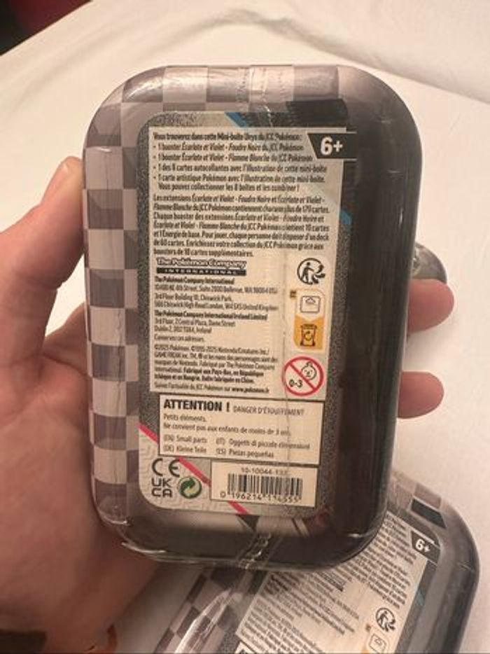 Mini tins Pokemon 10.5, lot de 3 - Foudre noire Flamme blanche - photo numéro 4