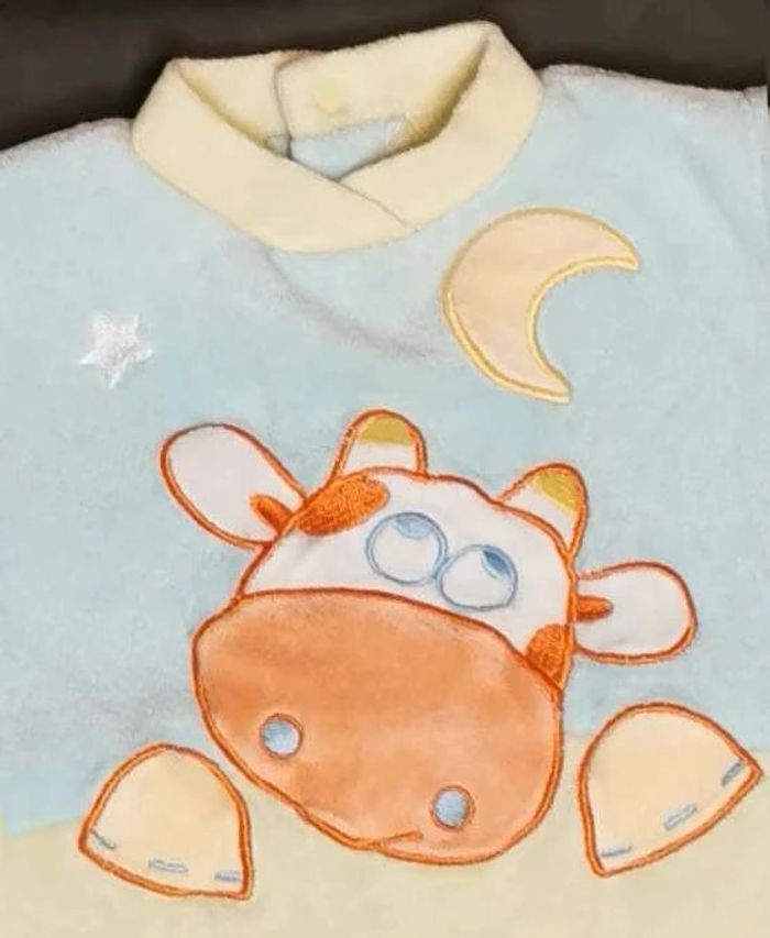 Pyjama 👣 velours mixte, ouverture devant, 0mois/50cm grenouillère - photo numéro 5