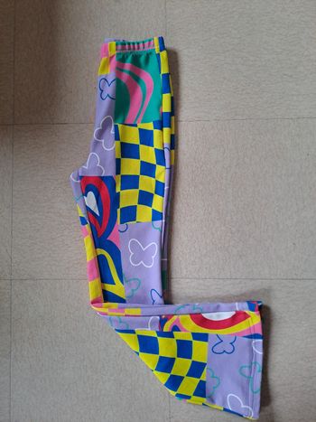 Pantalin évasé fille multicolor / T. 10 ans / NEUF