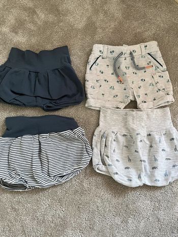 Lot de 4 short garçon bébé obaibi 6 mois