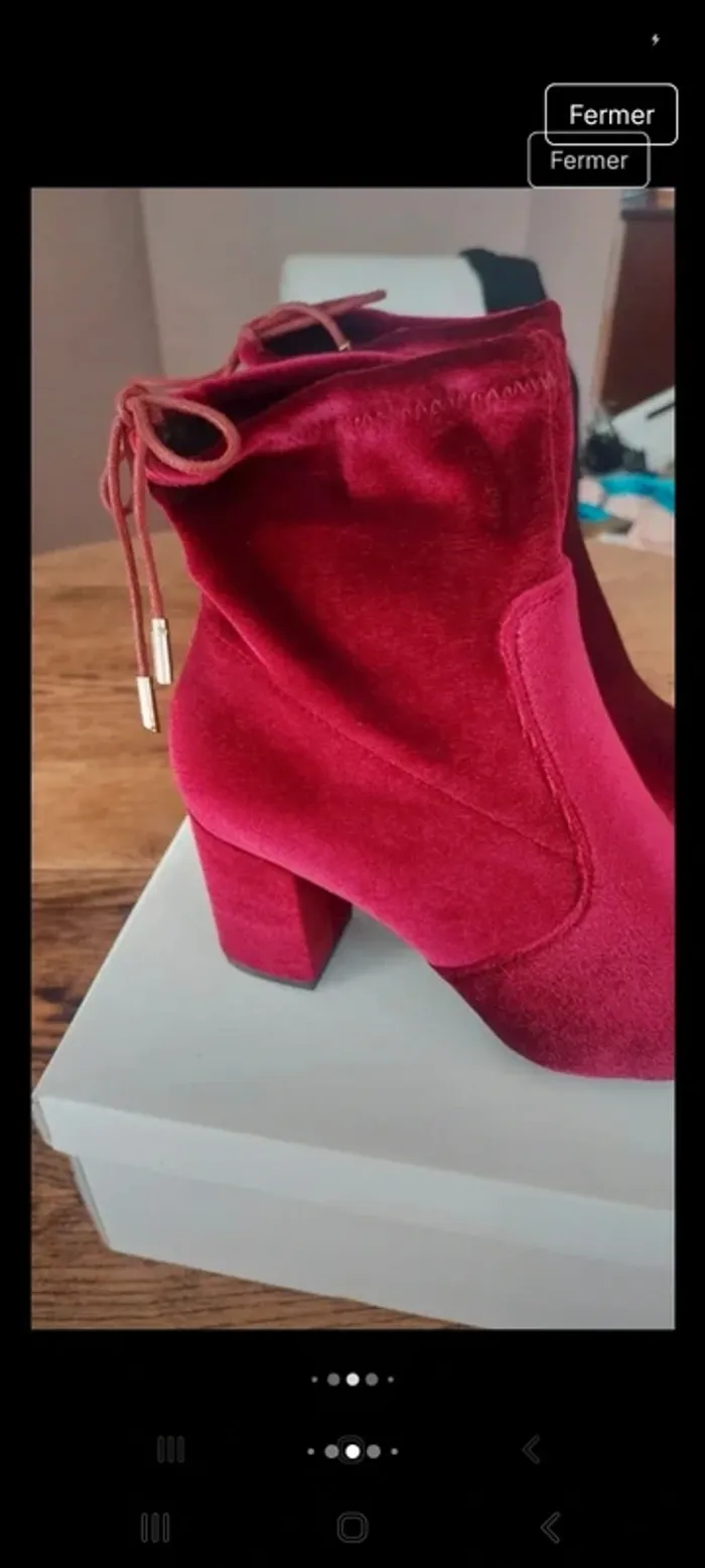 Bottine I Love Shoes Burgundy taille 39 Neuve - photo numéro 7