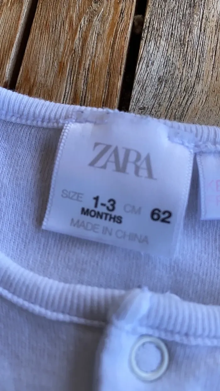 Pyjama en coton Zara - 1/3 mois - photo numéro 4
