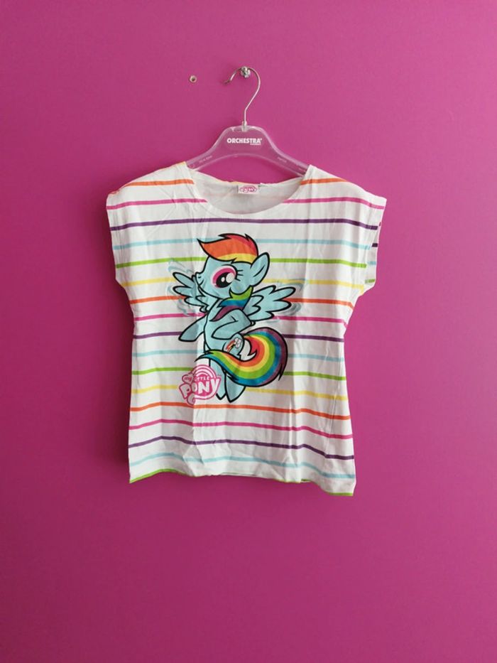 Tee-shirt manches courtes fille little pony taille 8 ans b7