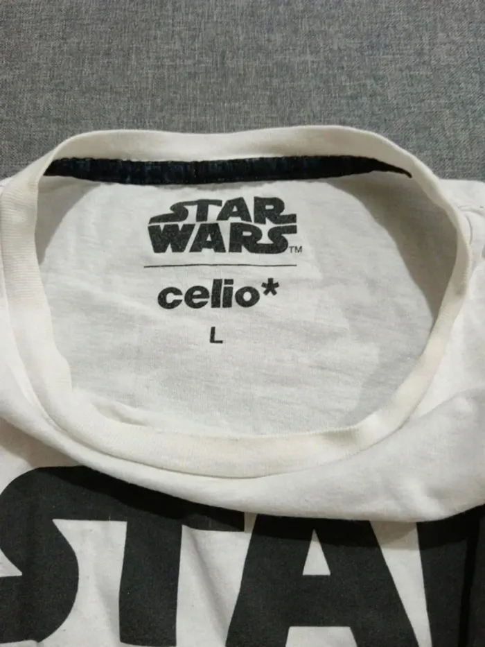 C48 t-shirt blanc Celio L - photo numéro 3