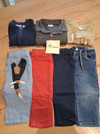 Lot vêtements 12 mois garçon TBE
