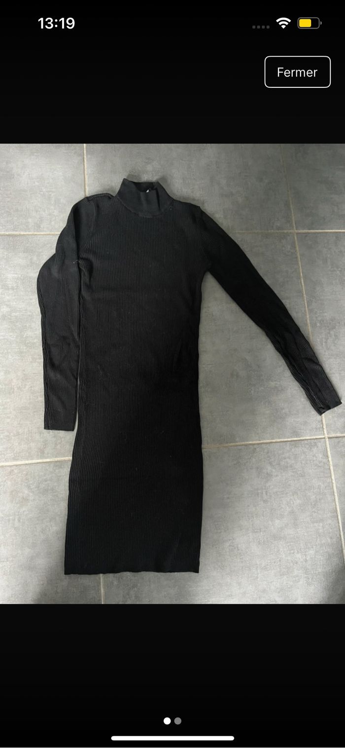 Robe moulante noir