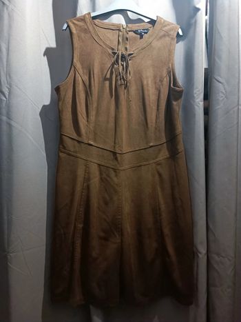 Robe daim marron