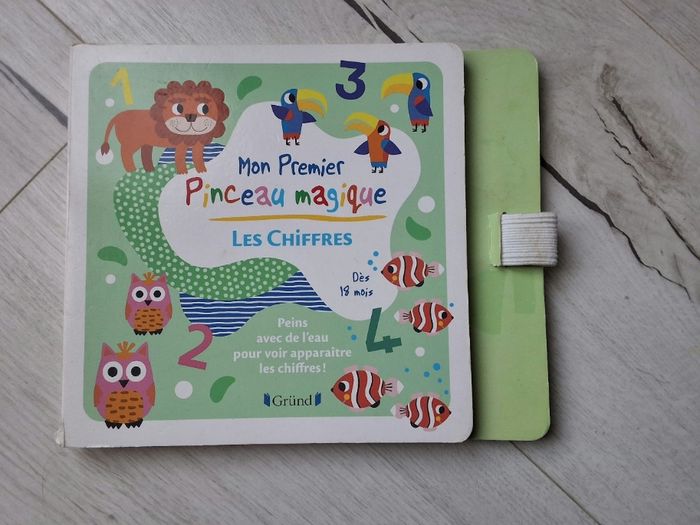 Livre peinture magique à l'eau Mon premier pinceau magique Les chiffres, Gründ