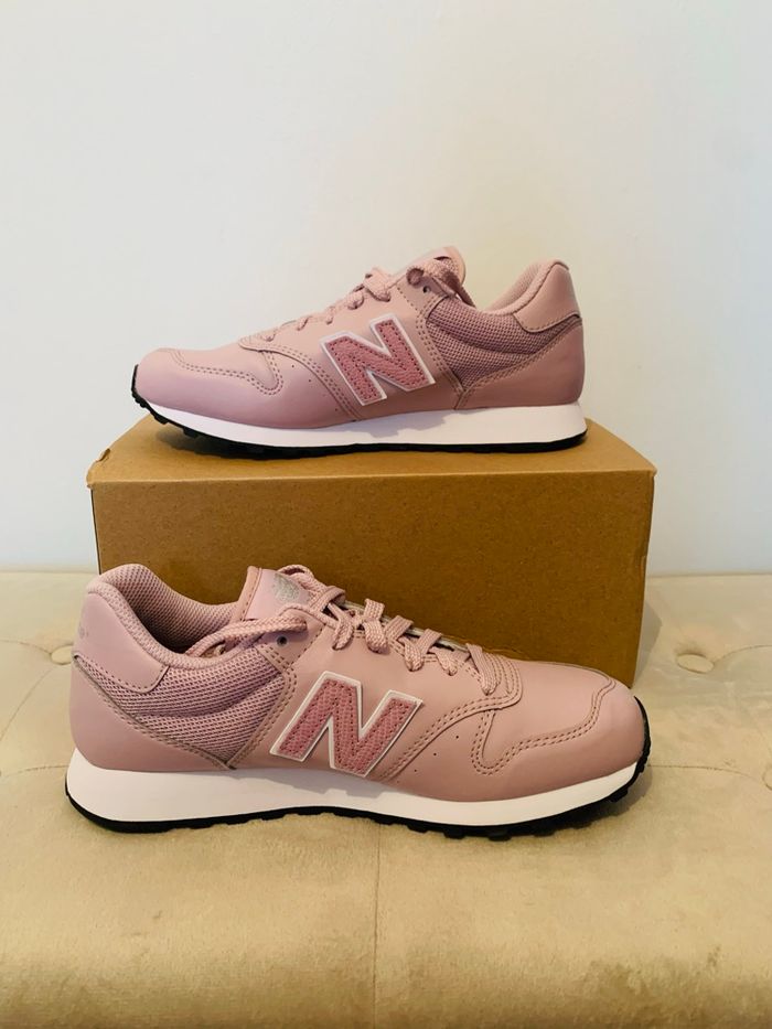 Basket New balance 500 rose pâle