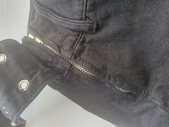 Jupe short 32 Pimkie Noir grande ceinture amovible à œillets métalliques - photo numéro 4