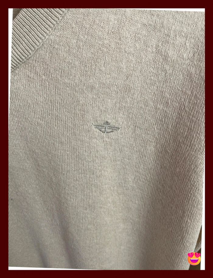 👕 Pull Dockers – Taille L – Beige – 100 % coton – Homme - photo numéro 3